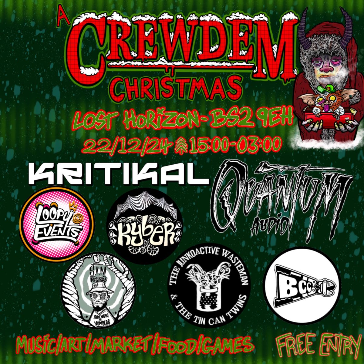 A CREWDEM CHRISTMAS - MARKET\/MUSIC\/GAMES