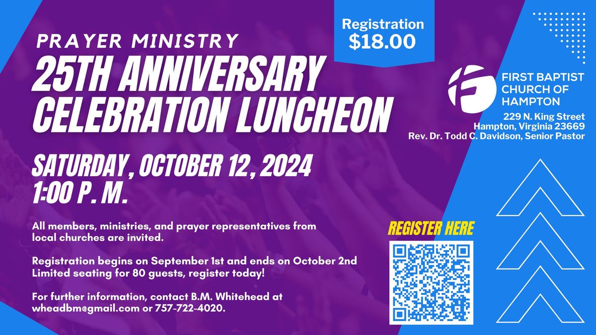 Prayer Ministry 25th Anniversary Celebration Luncheon