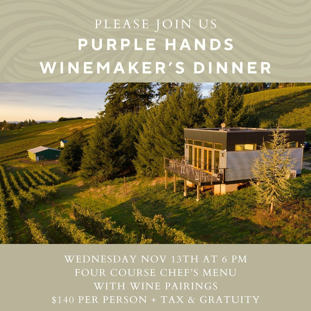 Purple Hands Wine Dinner