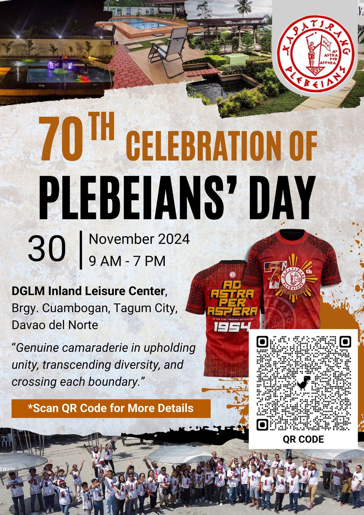 70th Celebration of PLEBEIANS' DAY!!!