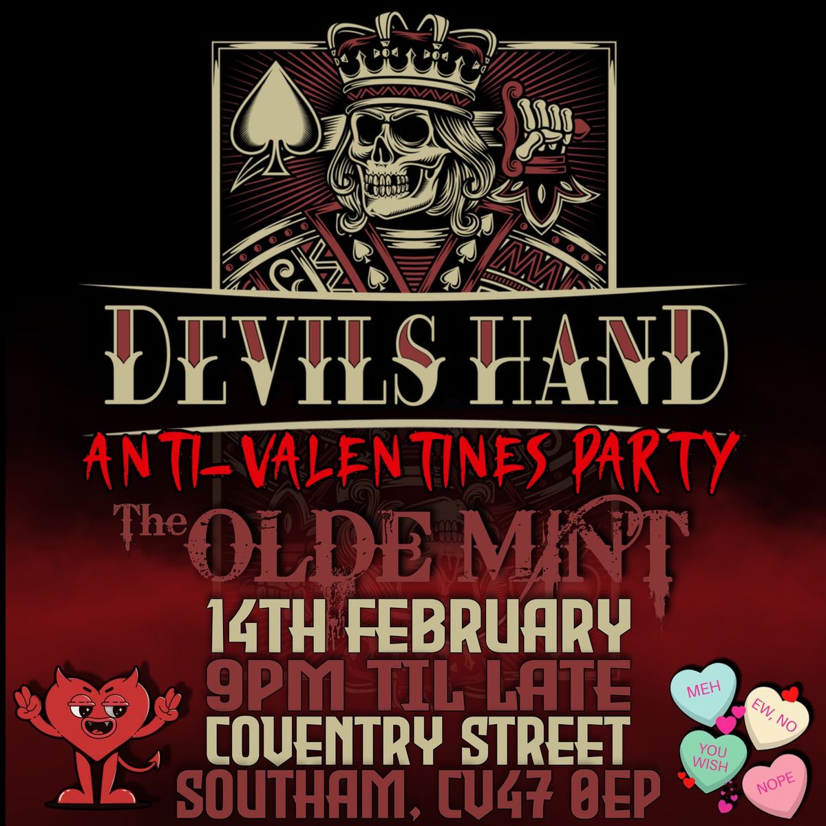 Anti-Valentines Day Party with Devils Hand