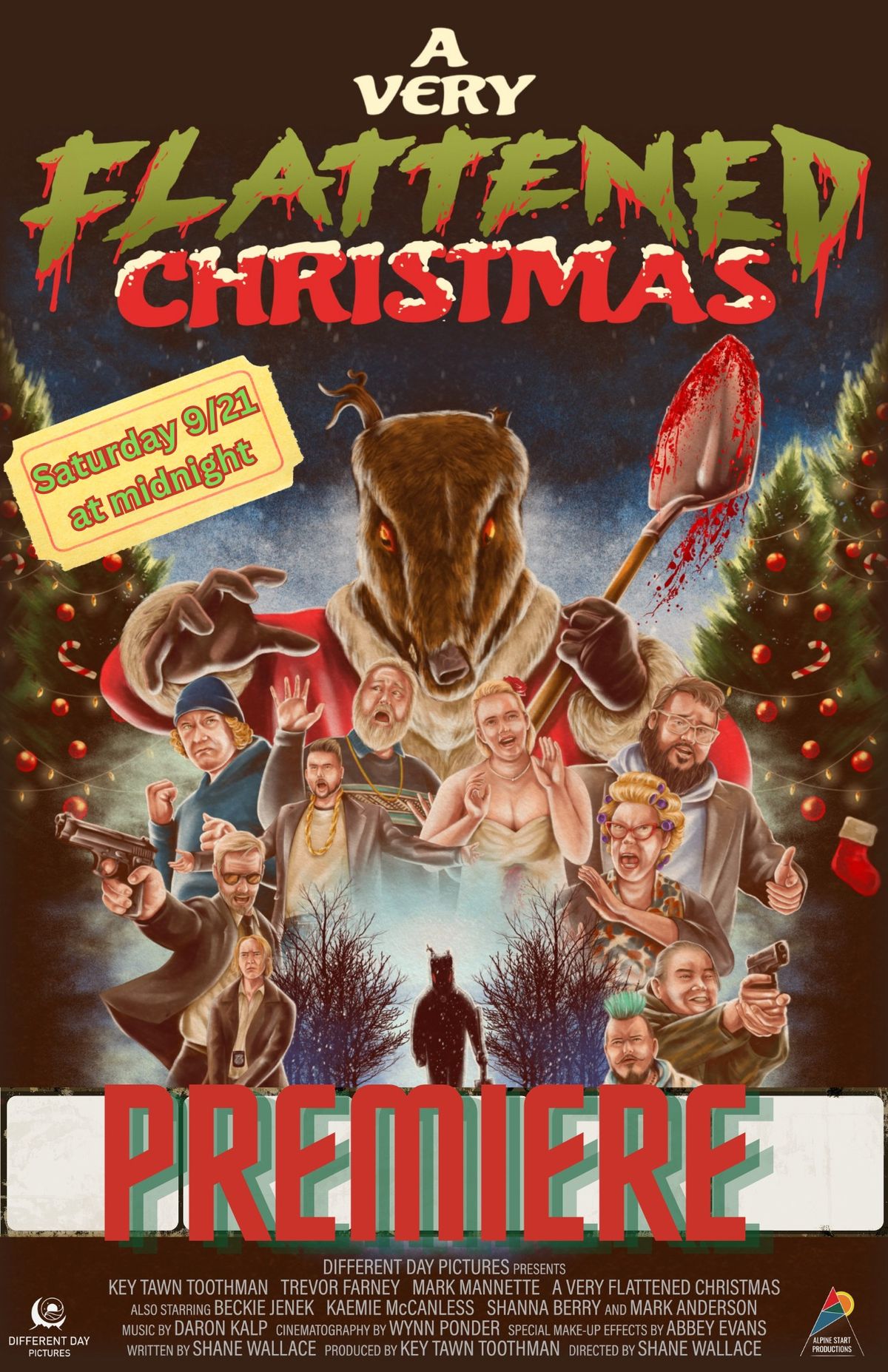 A Very Flattened Christmas Movie Premiere