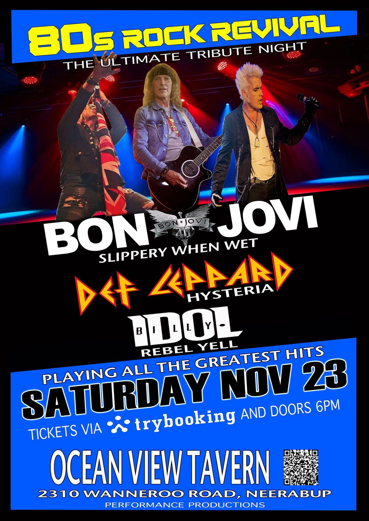 Bon Jovi | Def Leppard | Billy Idol Tribute At The Ocean View Tavern