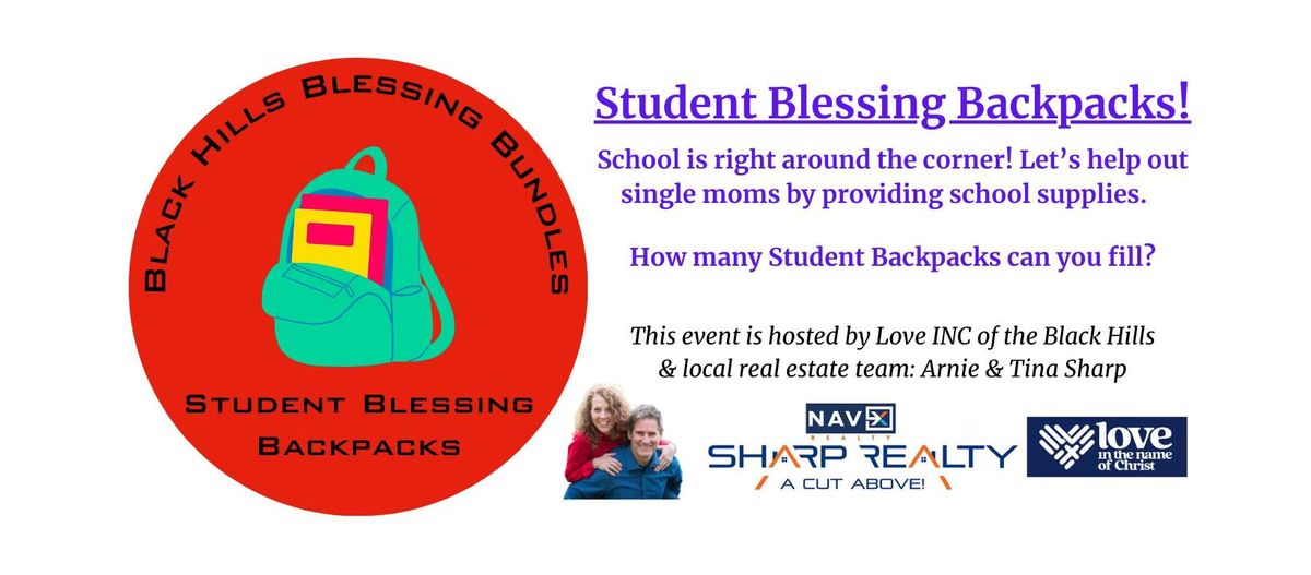 Student Blessing Backpacks!