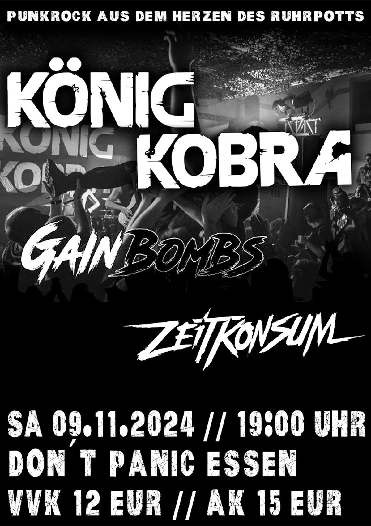 K\u00f6nig Kobra, Gainbombs und Zeitkonsum (Punkrock ausm Pott)