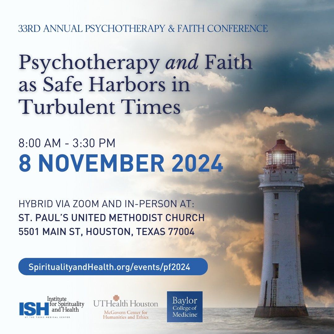 33rd Annual Psychotherapy & Faith Conference