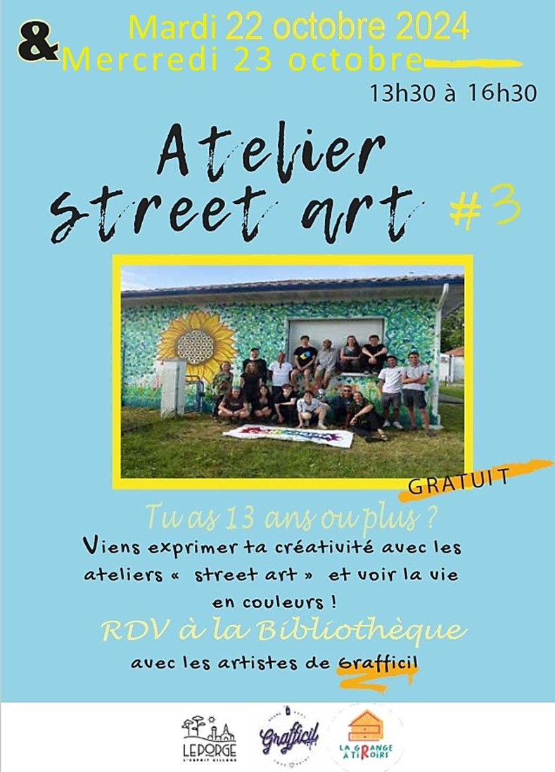 Ateliers street art Le Porge 