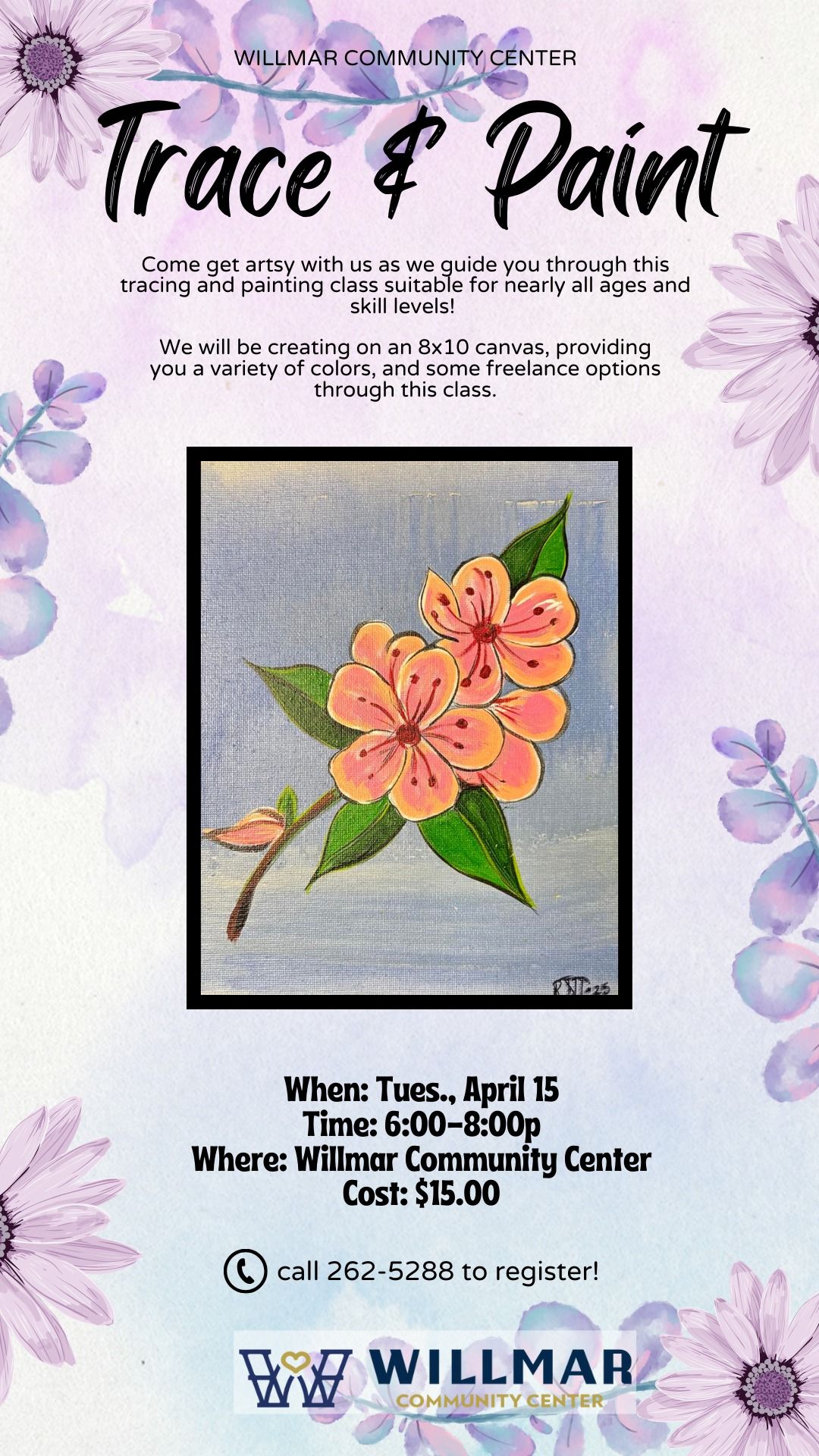 Trace & Paint Class- April