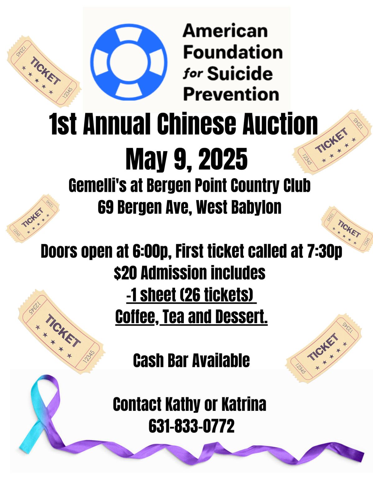 Chinese Auction for Suicide Prevention 