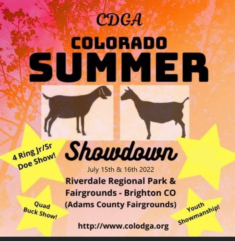 2022 CDGA Summer Showdown Dairy Goat Show