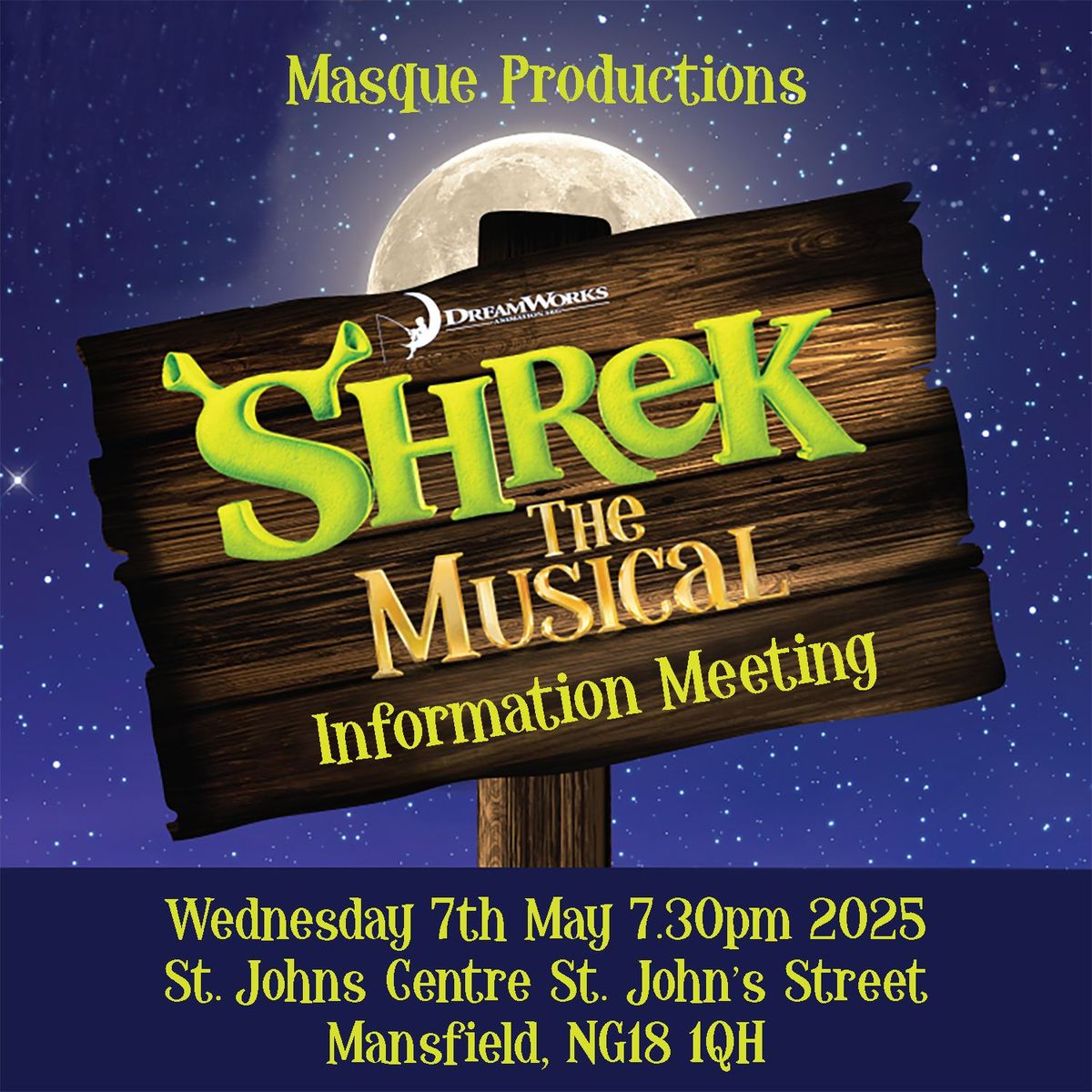 Shrek - The Musical! Information Evening