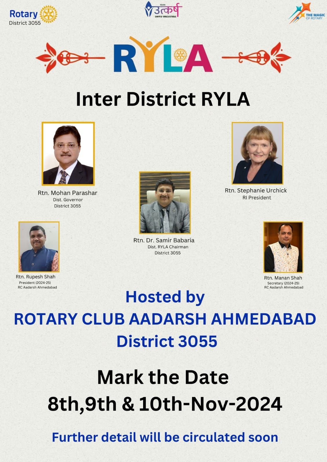 Inter District RYLA (Rotary Youth Leadership Awards) program