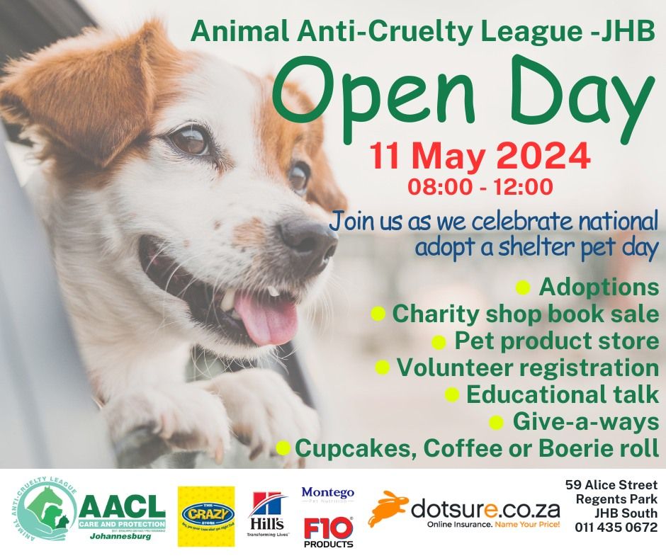Animal Anti-Cruelty League Johannesburg Open Day 11 May 2024