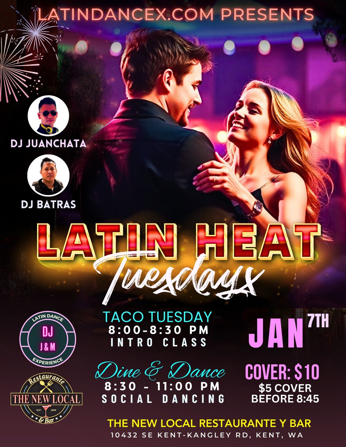 Latin Heat Tuesday + Taco Tuesday Dine & Dance