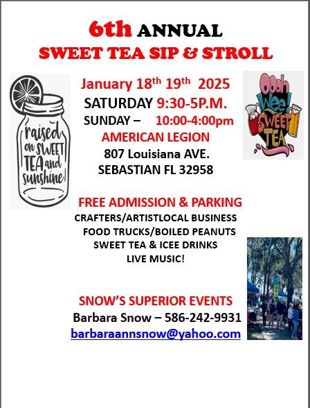 6th Annual Sweet tea Sip N Stroll