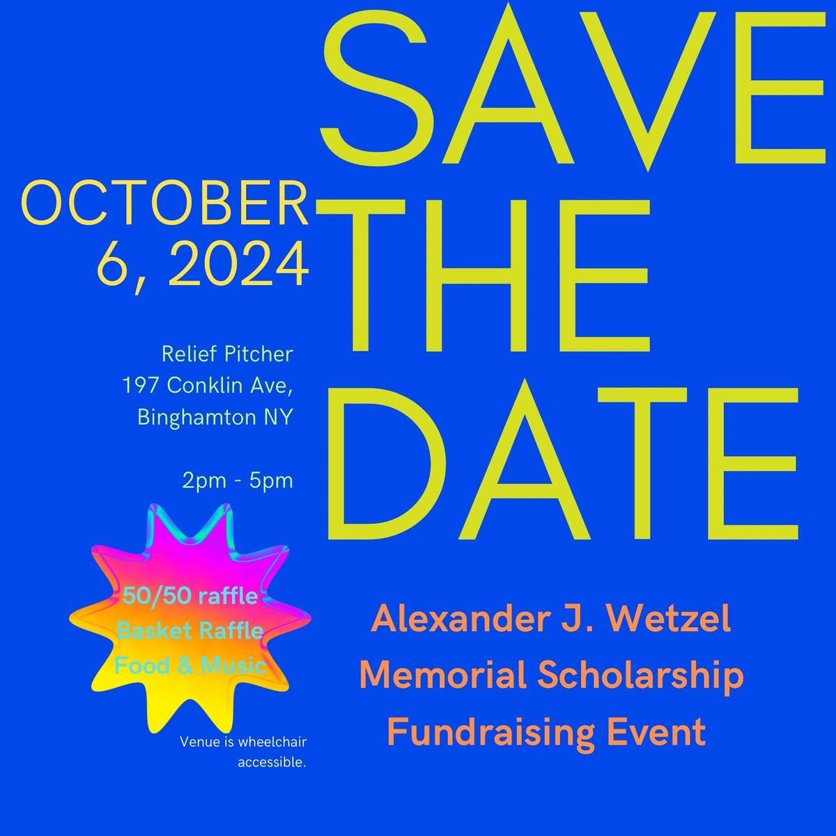 6th annual Alexander J. Wetzel Memorial Scholarship Fundraising event