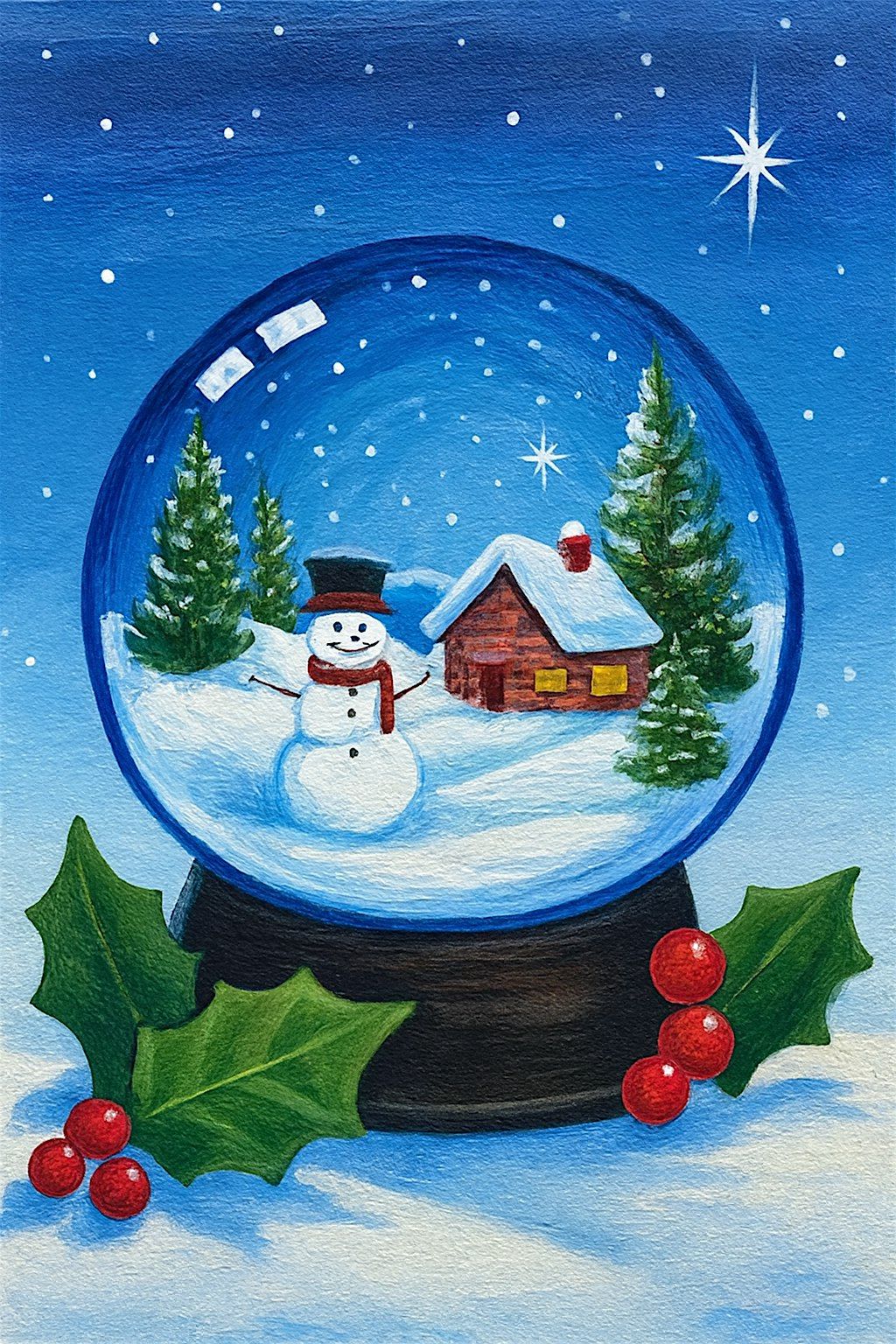 Let It Snow  Sip & Paint