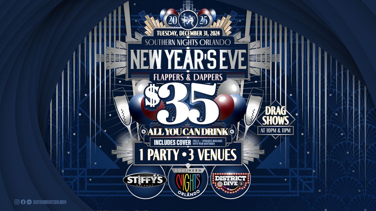 12.31.24 New Years Eve $35 ALL YOU CAN DRINK: 1 Party | 3 Venues 