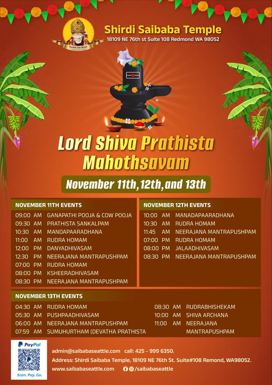 Lord Shiva Prathista Mahotsavam