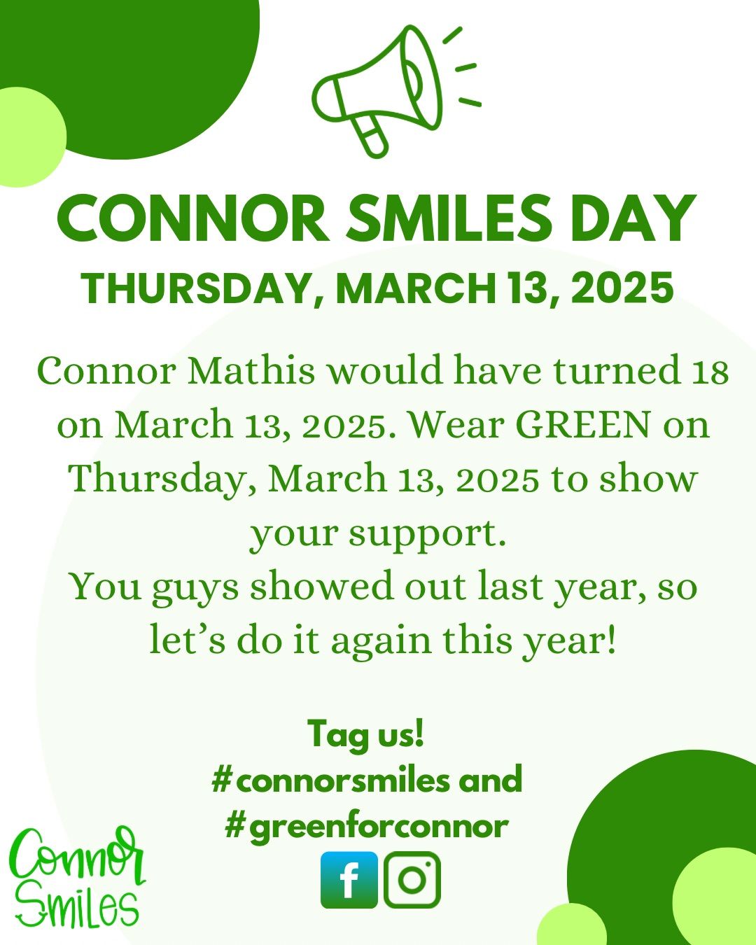 Connor Smiles Day