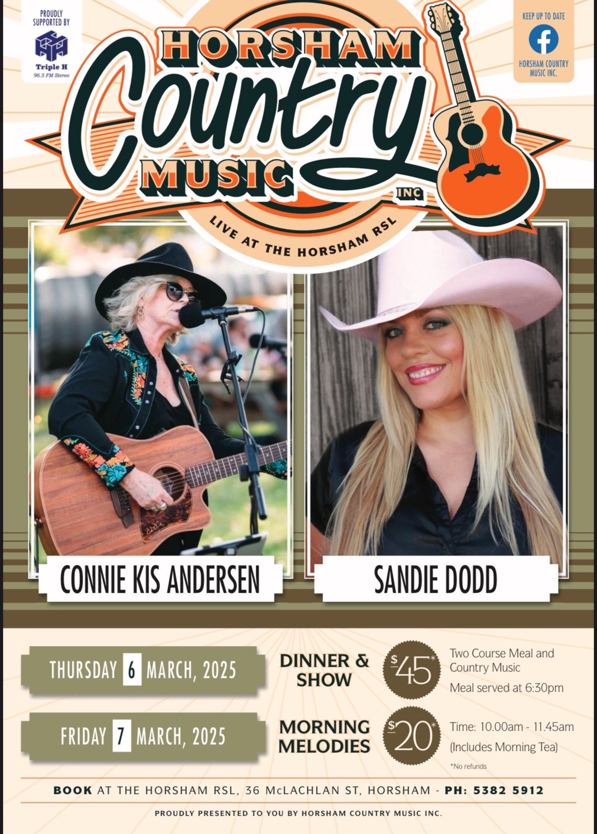 Connie Kis Andersen & Sandie Dodd - LIVE at The Horsham RSL