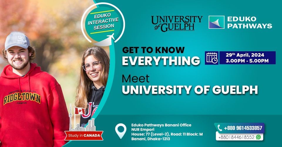 Eduko Interactive Session: Meet University of Guelph, Canada