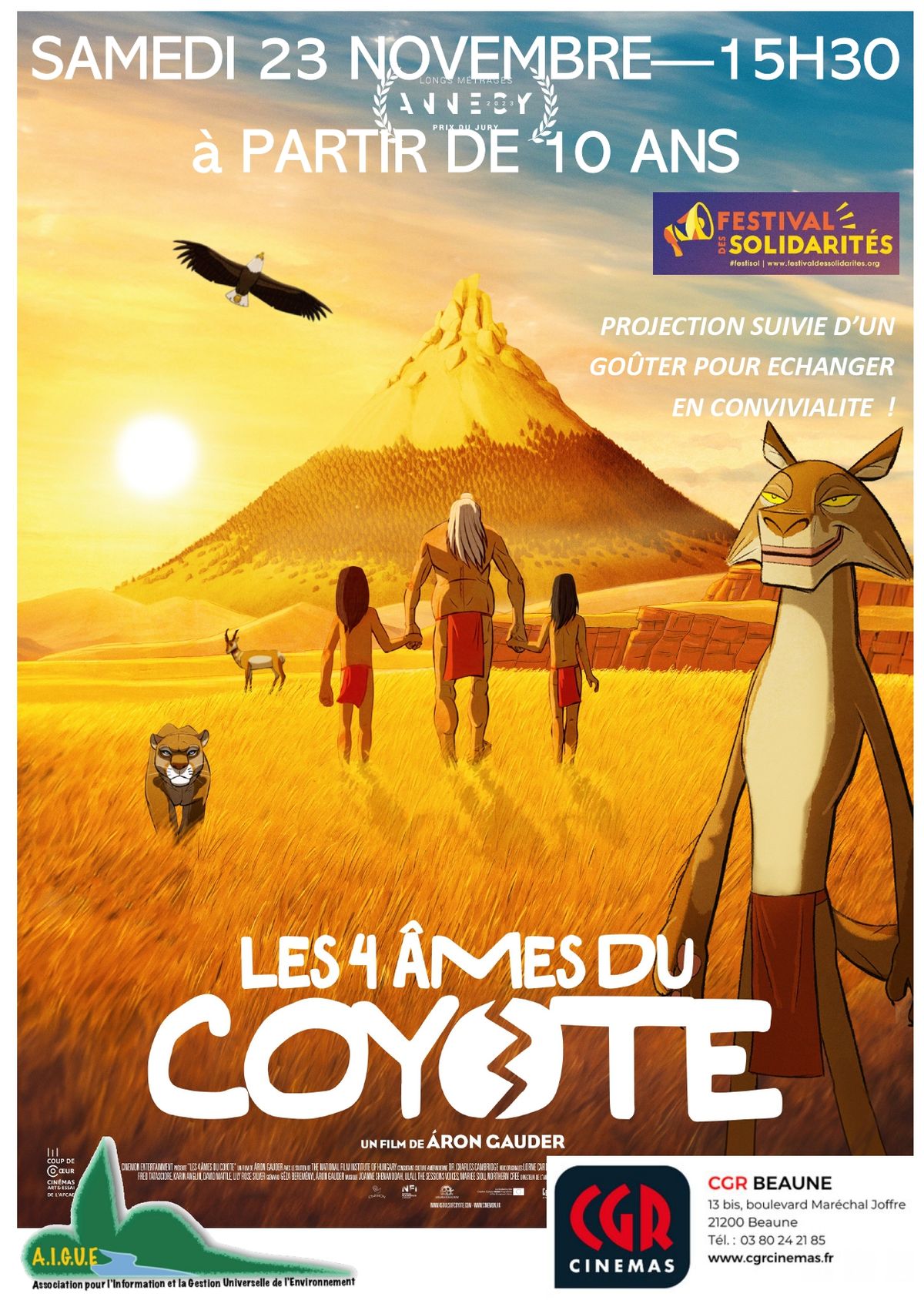 cin\u00e9 10+ Les quatre \u00e2mes du coyote 