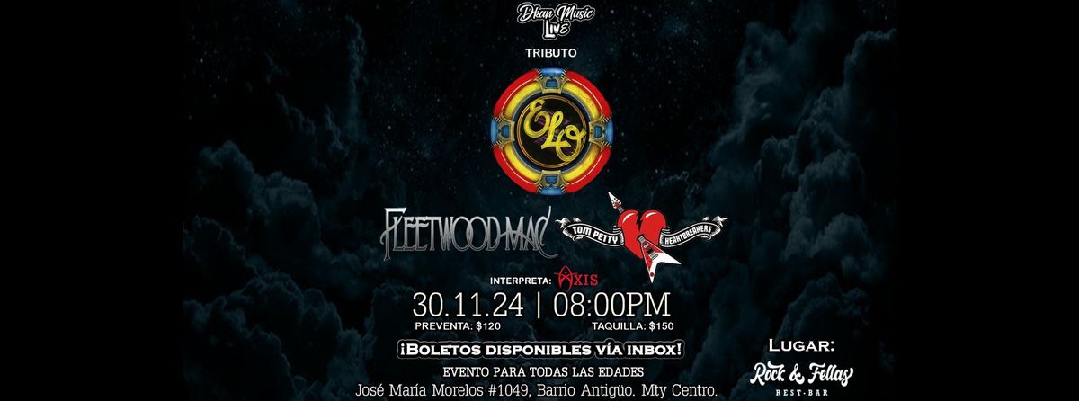 Tributo a Electric Light Orchestra, Fleetwood Mac & Tom Petty por Axis.