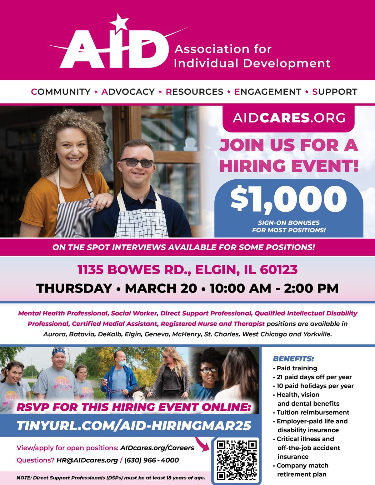 AID Hiring Event (Elgin)