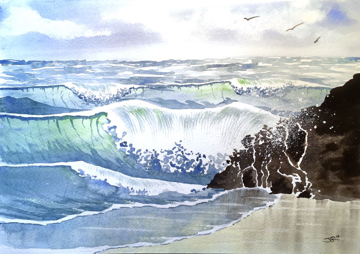 Seascape in Watercolour