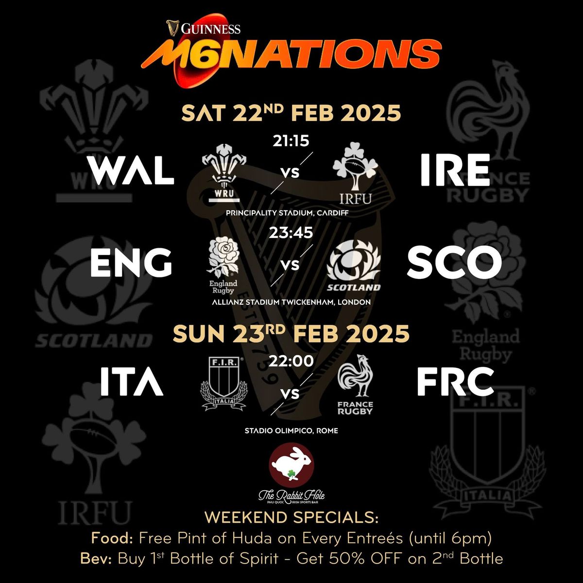 6 Nations Rugby - England vs Scotland