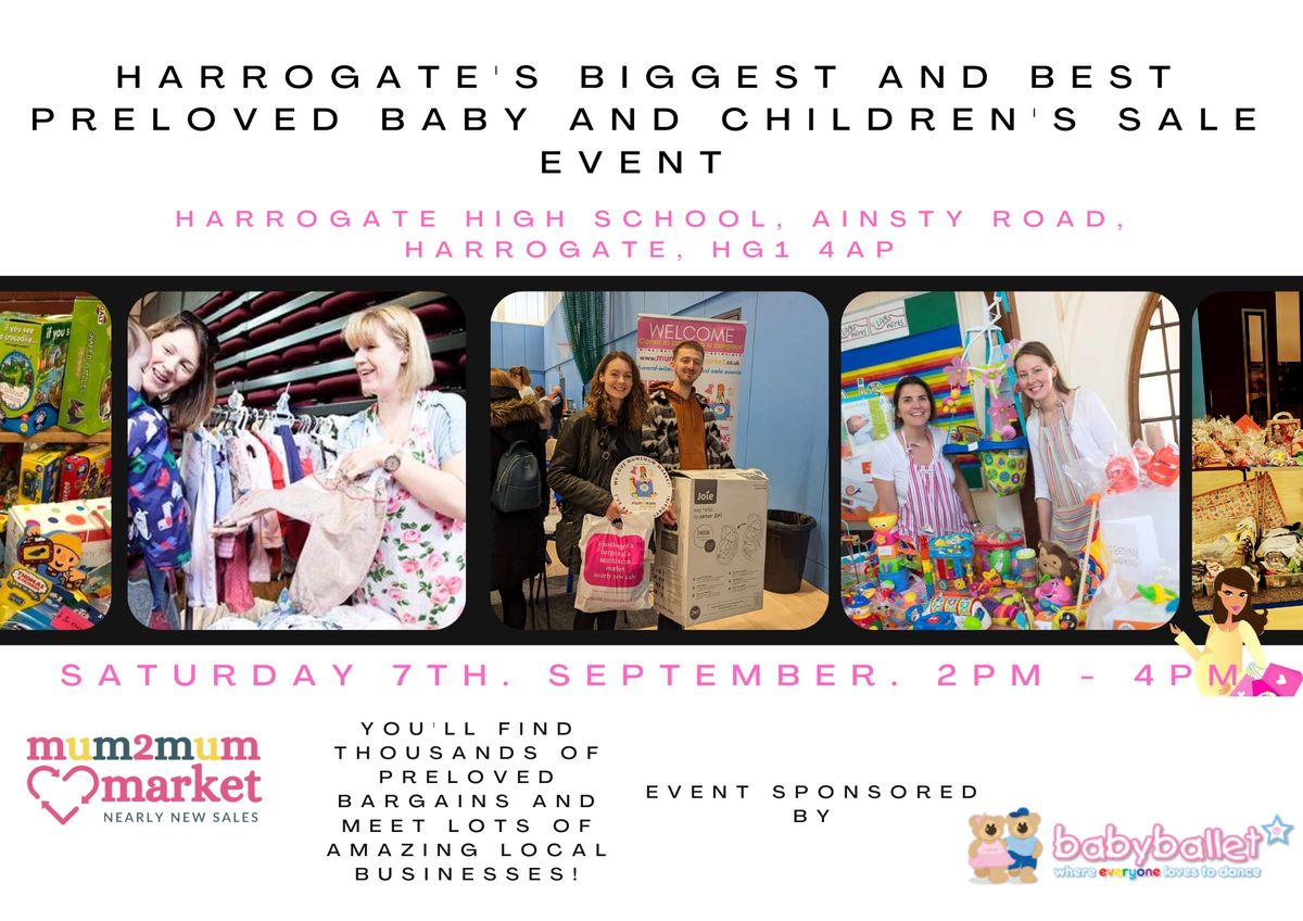 Harrogate Mum2mum Sale Event - The biggest and best baby and children's preloved sale!