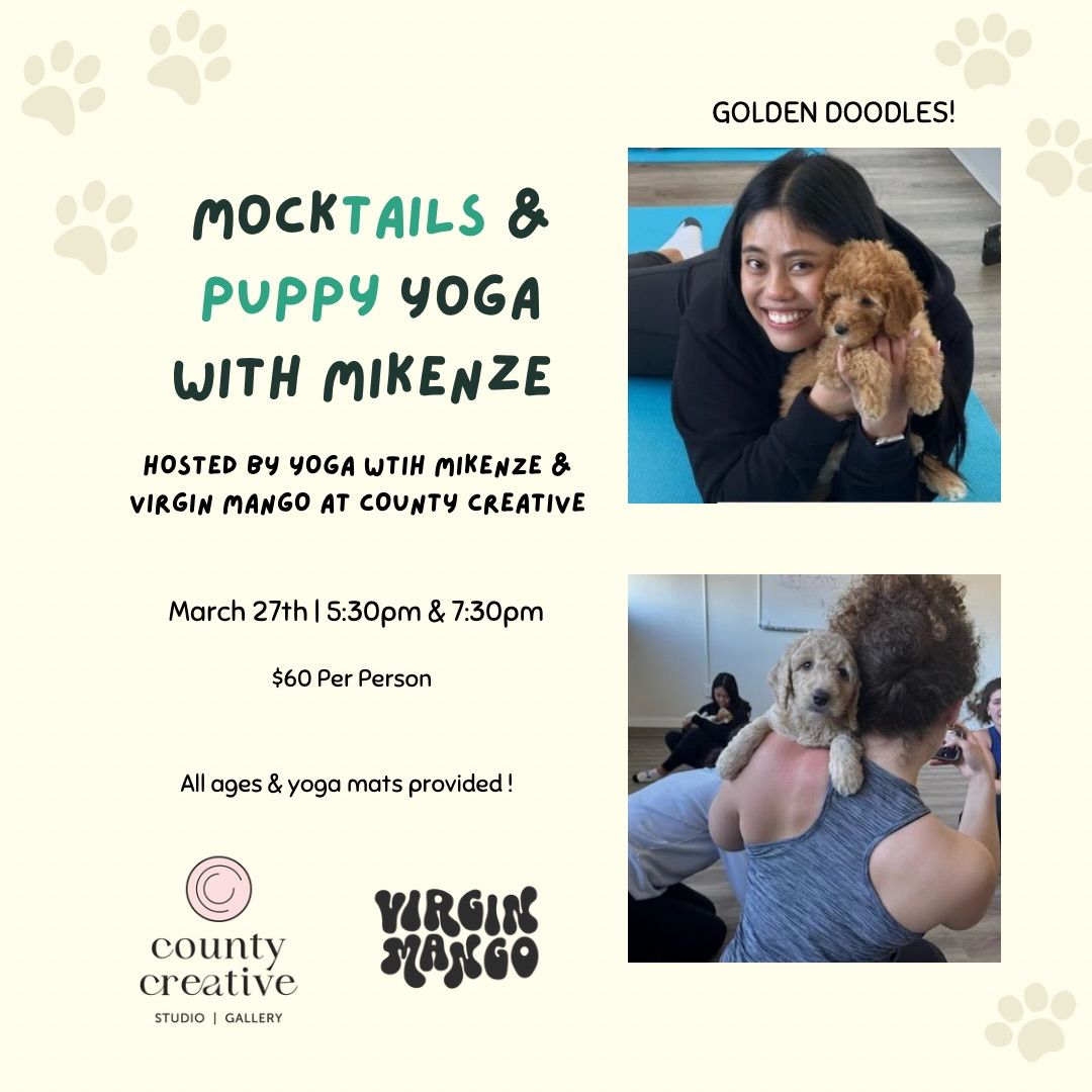 MockTAILS & Puppy Yoga with Mikenze