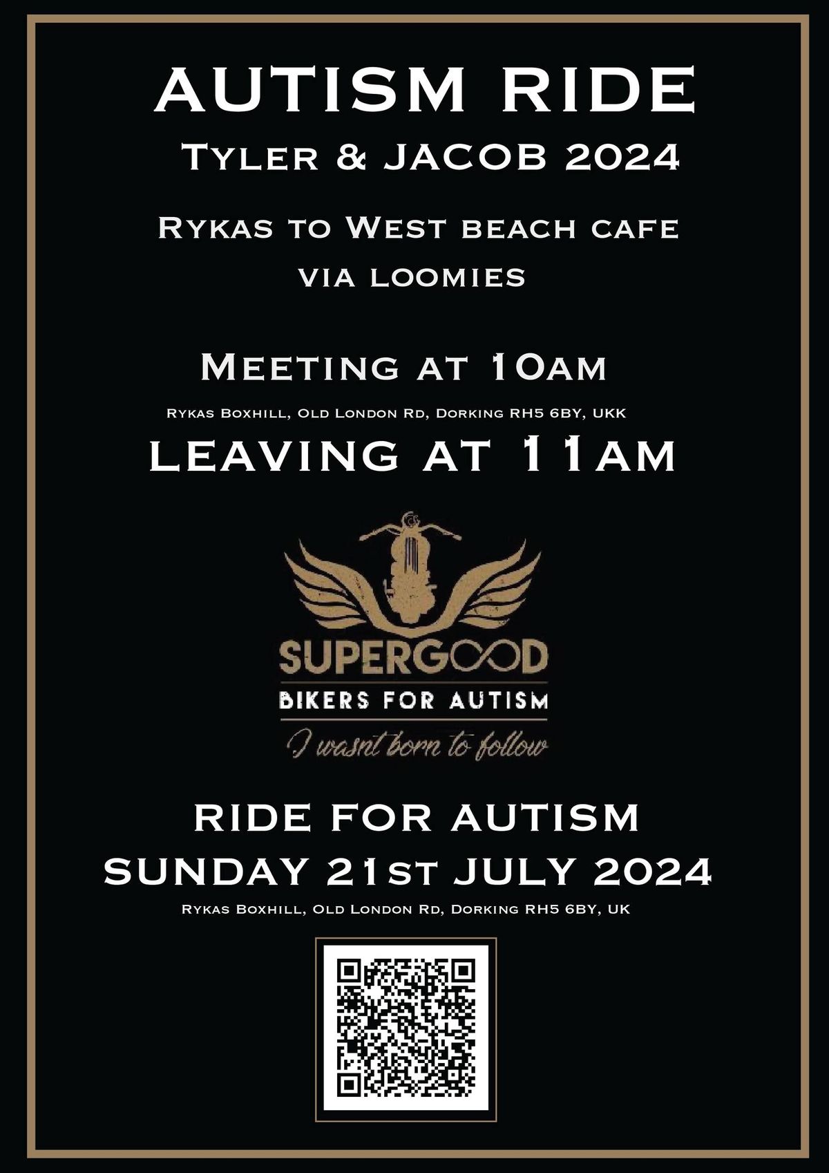 SGBFA CAFE RUN FOR TYLER & JACOB - date for diary
