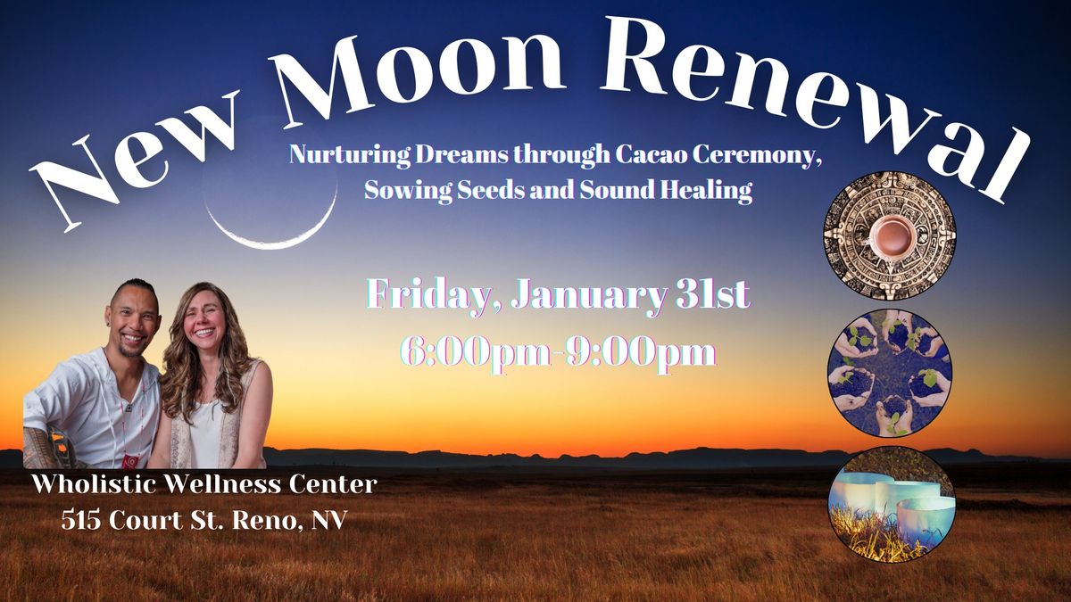 New Moon Renewal: Nurturing Dreams through Cacao, Sowing Seeds, and Sound Healing