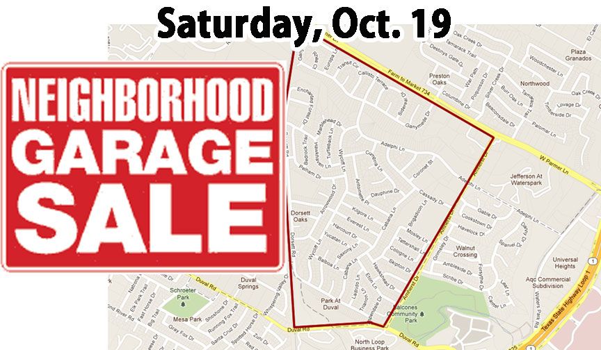 Neighborhood-wide Garage Sale