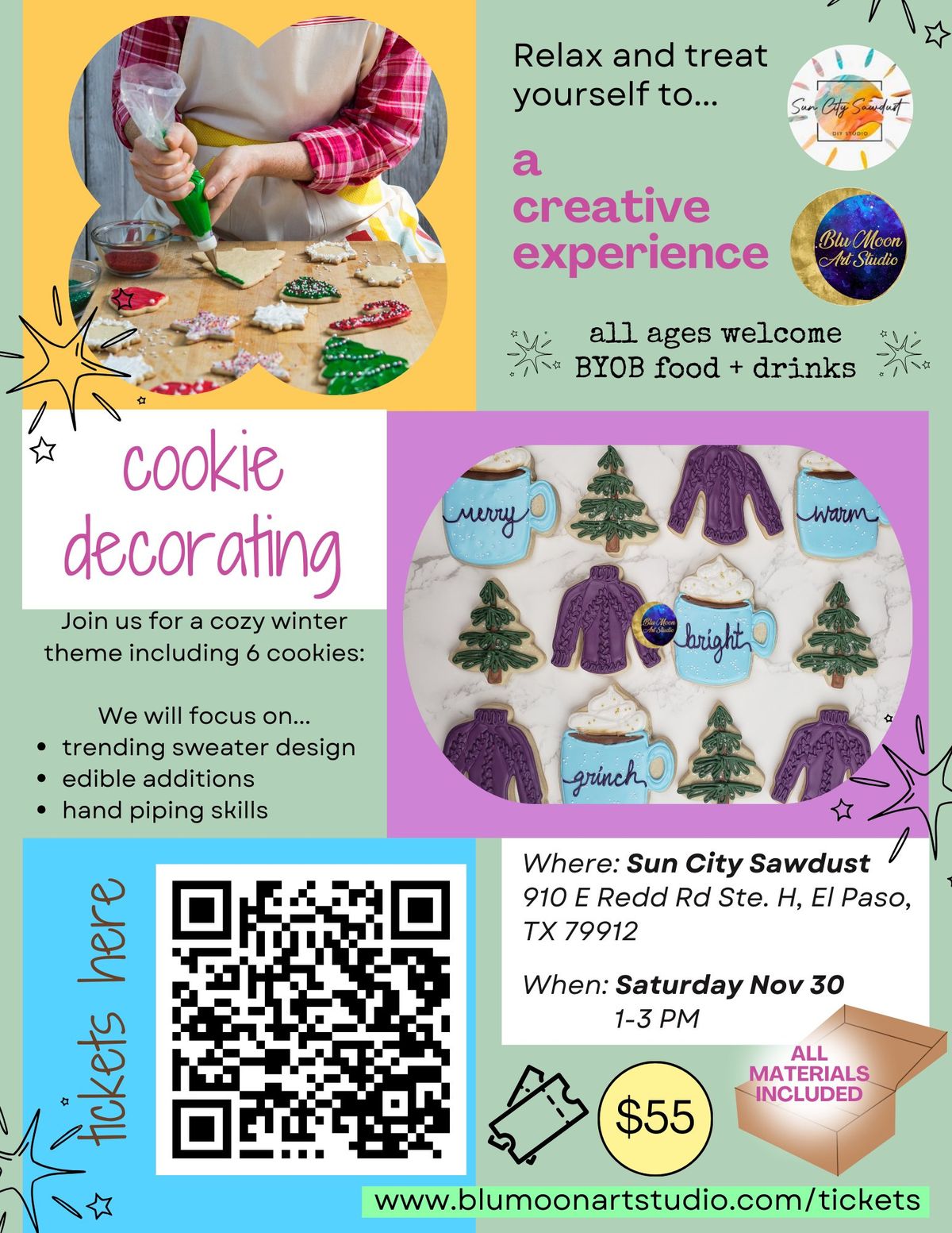 Cozy Winter Cookie Decorating Experience @ Sun City Sawdust