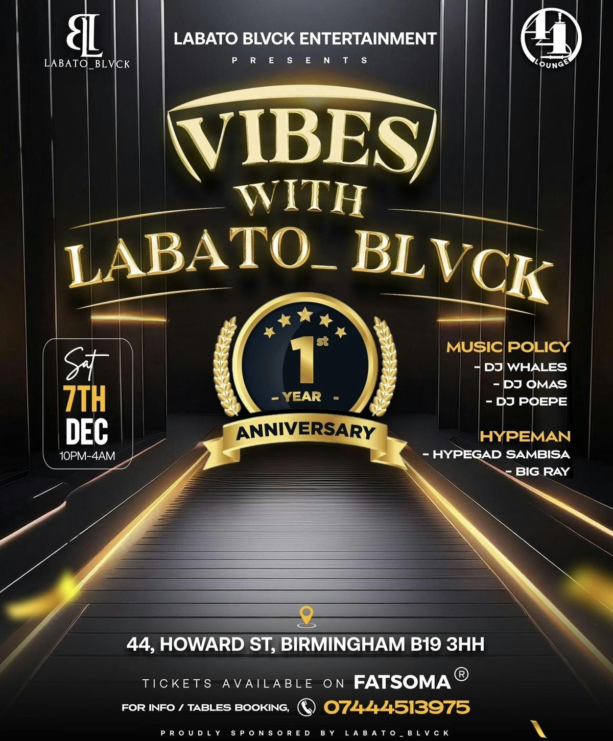 VIBES WITH LABATO BLVCK \/ ONE YEAR ANNIVERSARY. #VWLB