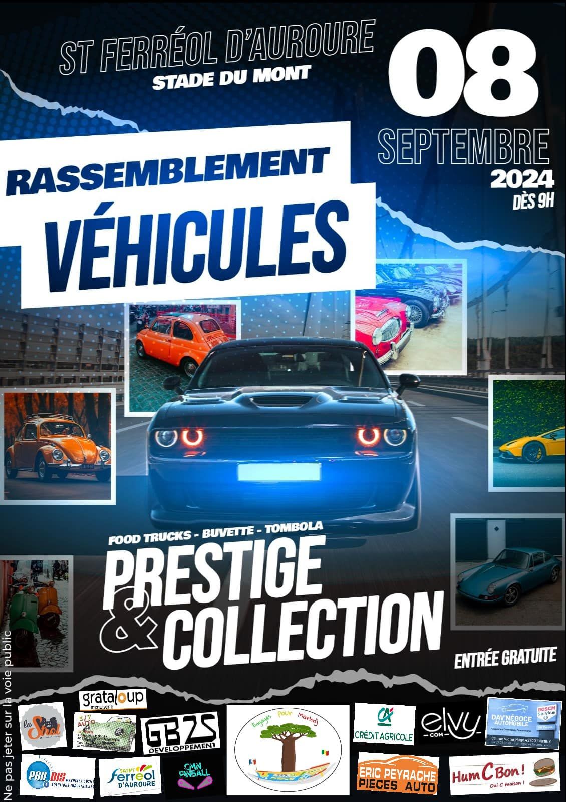 Rassemblement de v\u00e9hicules de collections et de prestiges (2 et 4 roues) \u00e0 Saint Ferr\u00e9ol d\u2019Auroure