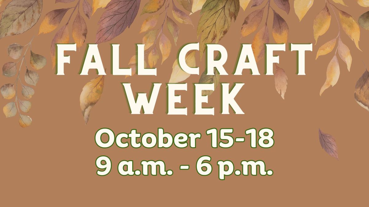 Fall Craft Week 