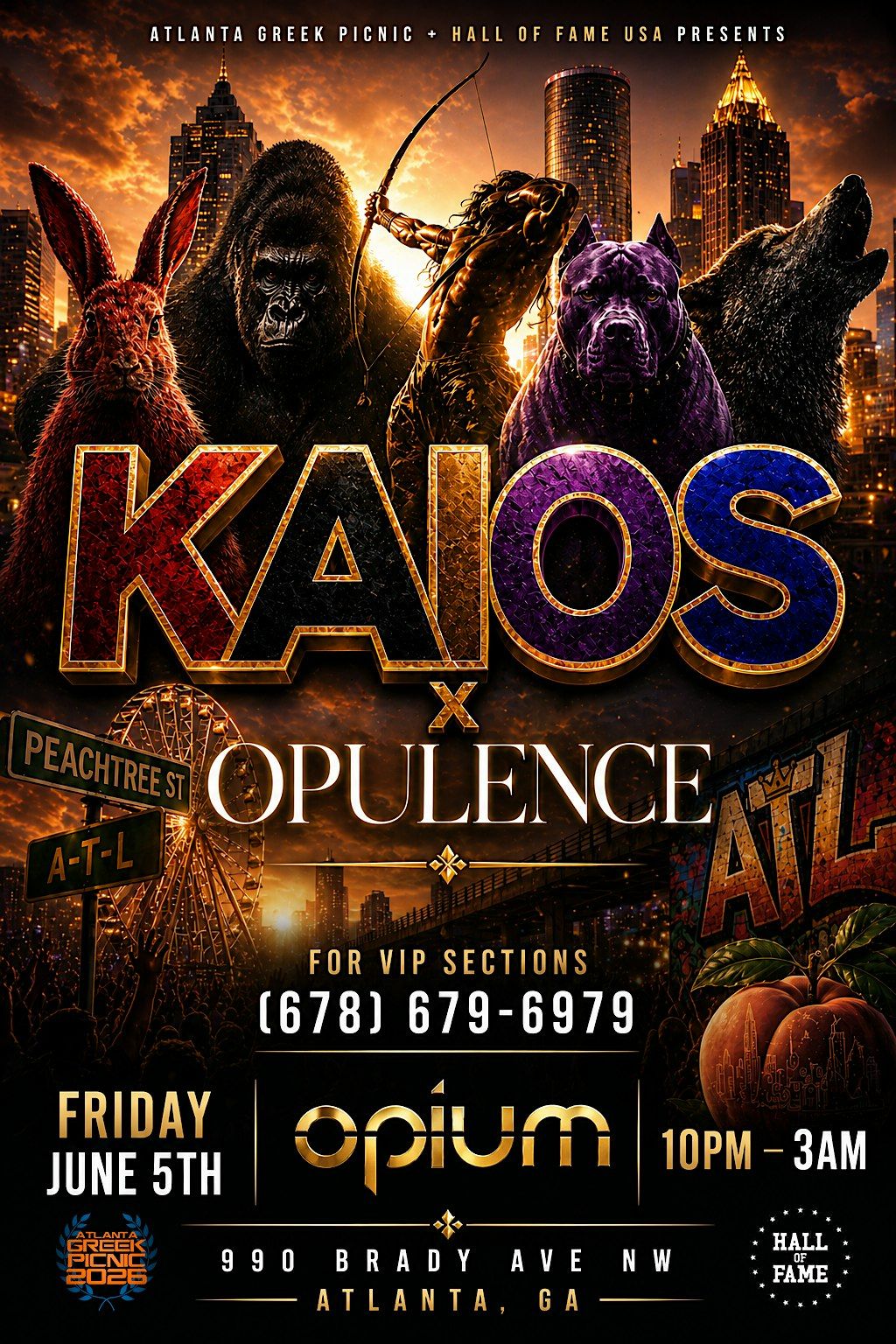KAIOS x OPULENCE  - THE OFFICIAL AGP WEEKEND KICKOFF