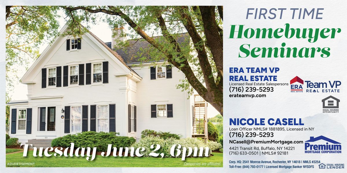 First Time Homebuyer Seminar!