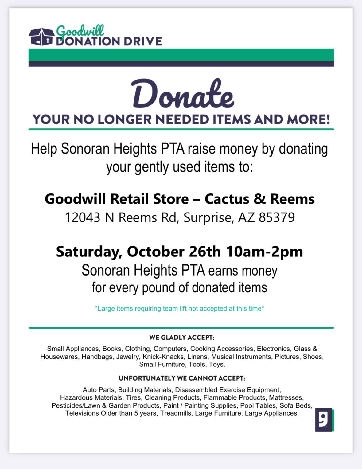 Goodwill Donation Drive