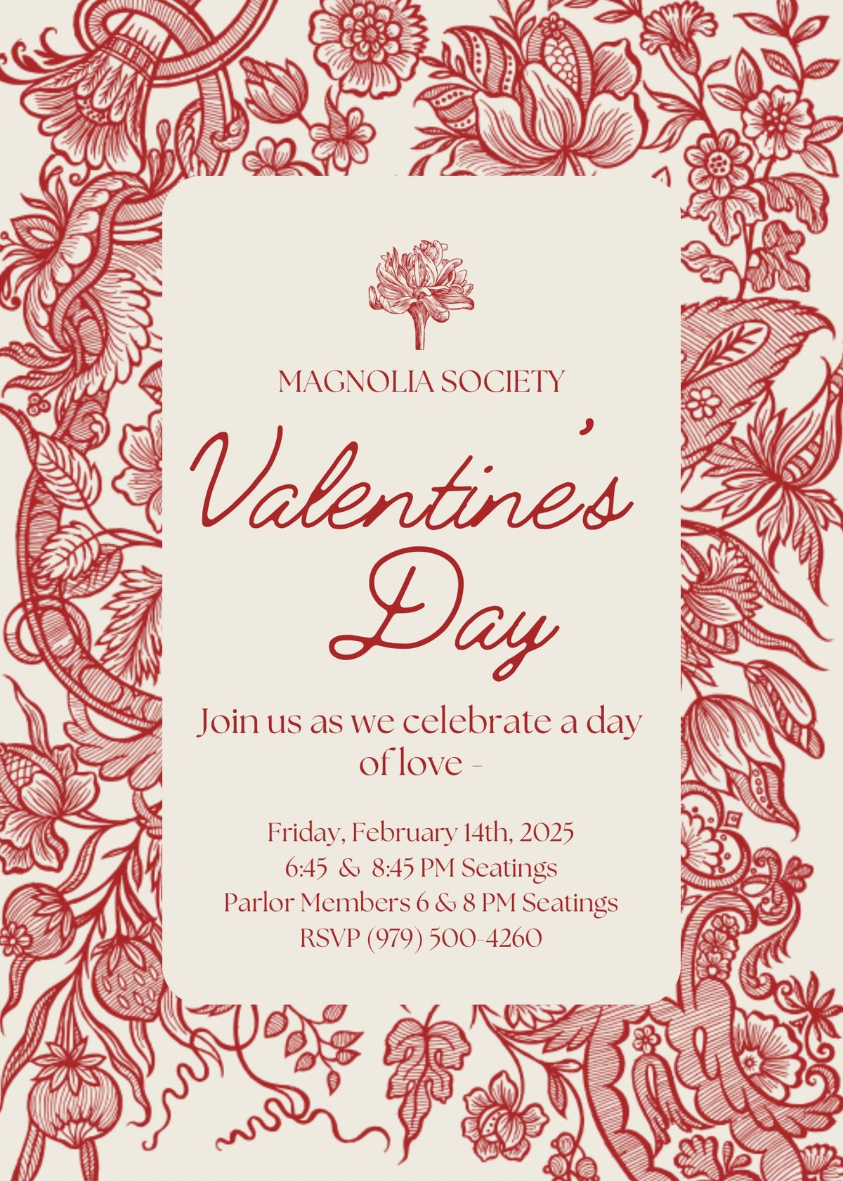 Valentine\u2019s Day at Magnolia Society \ud83c\udf39