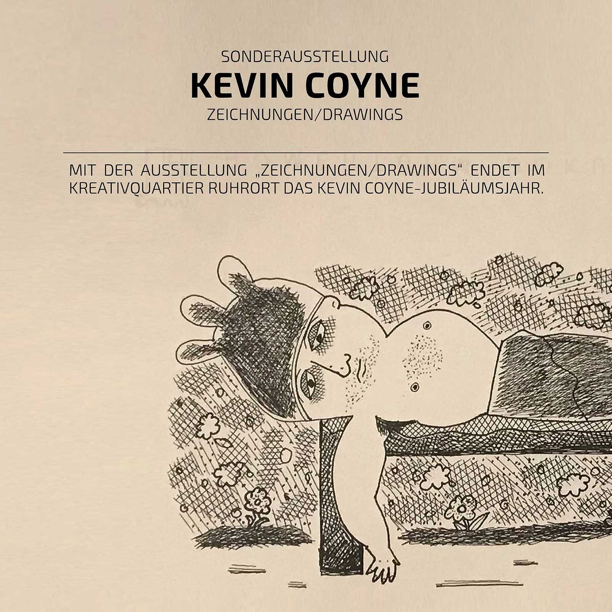 DARGEBOTEN | Ausstellungser\u00f6ffnung  Kevin Coyne  - Zeichnungen\/Drawings