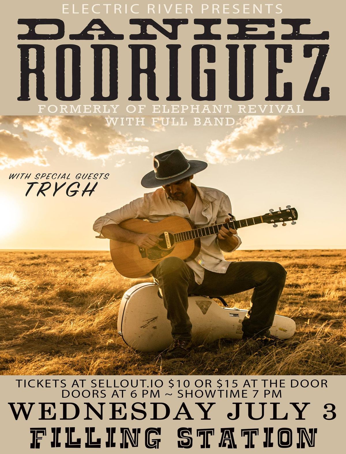 Daniel Rodriguez formerly of Elephant Revival with guests Trygh