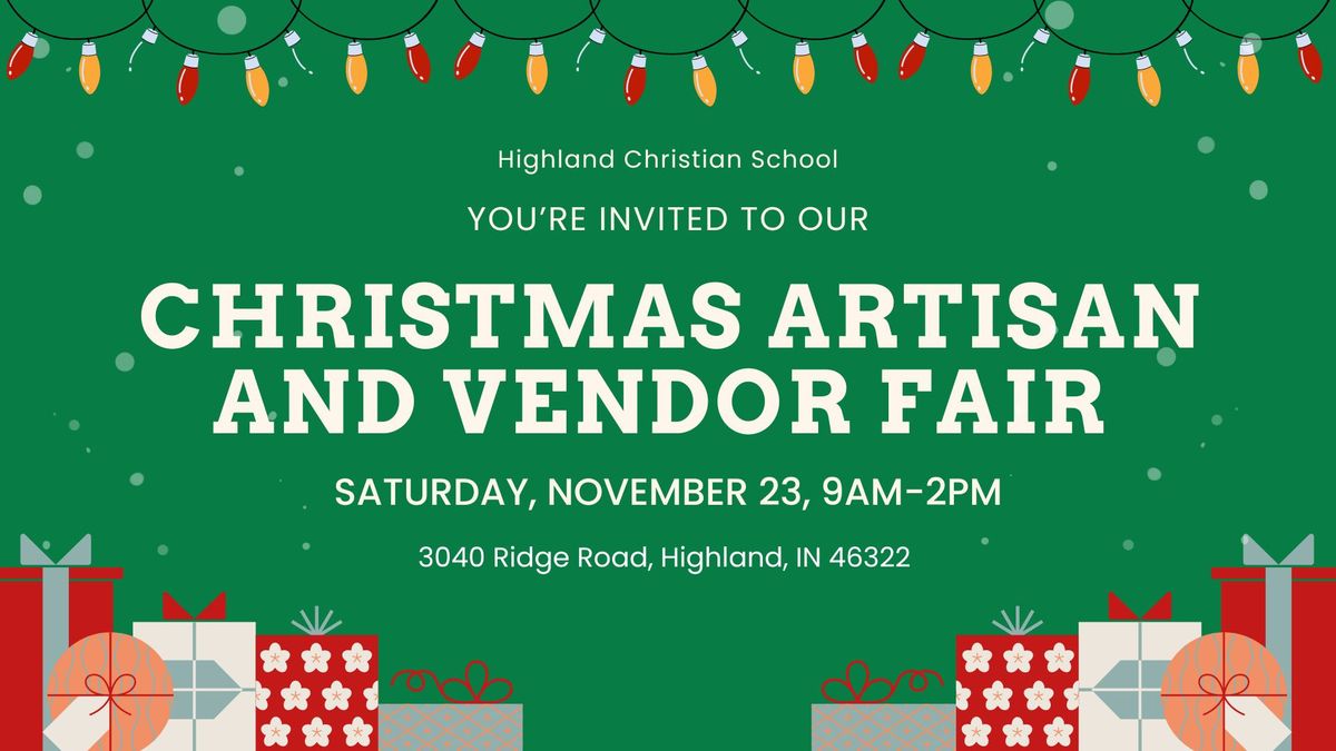 Christmas Artisan and Vendor Fair