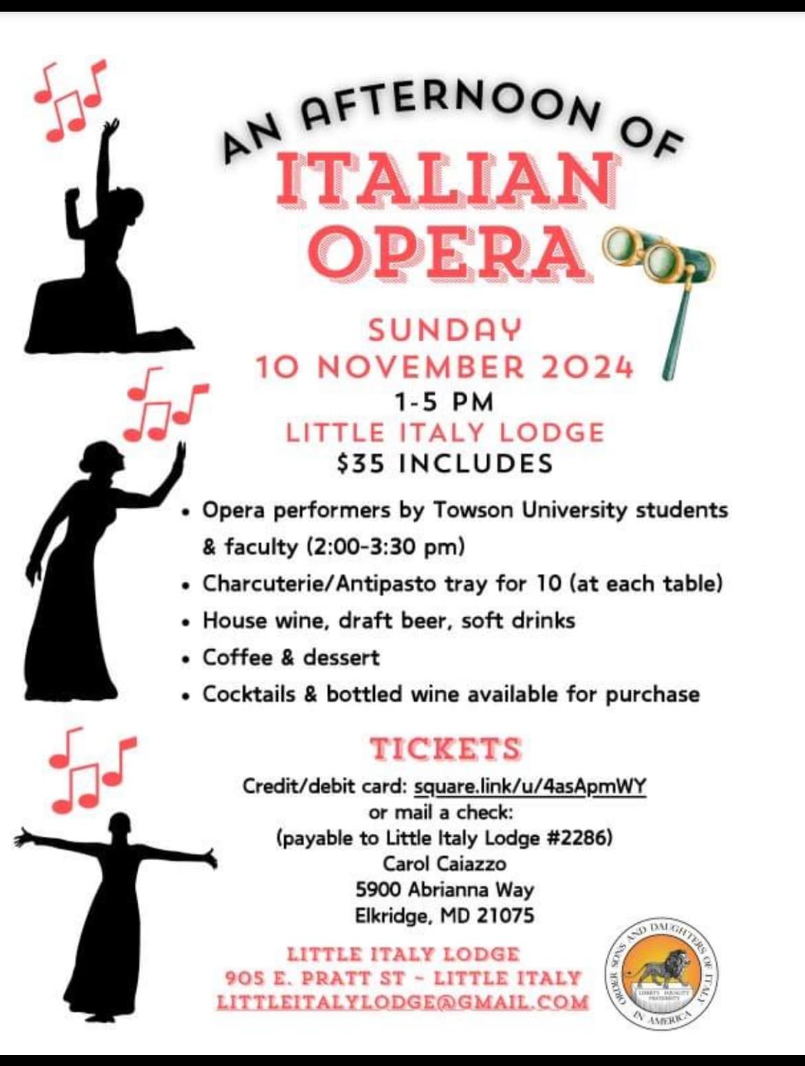 Opera at Little Italy Lodge