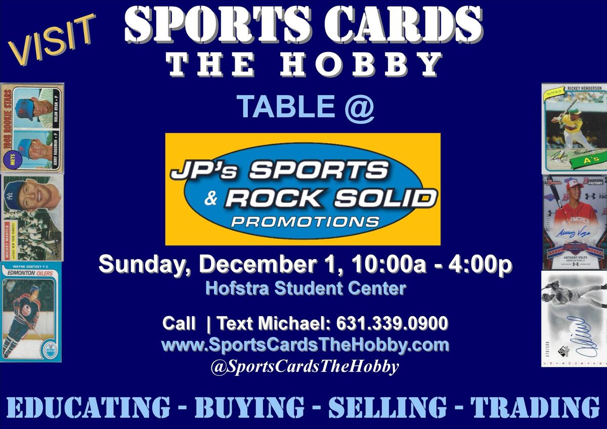 Card Show: Visit Michael at the Sports Cards The Hobby Table at Hofstra University's Student Center