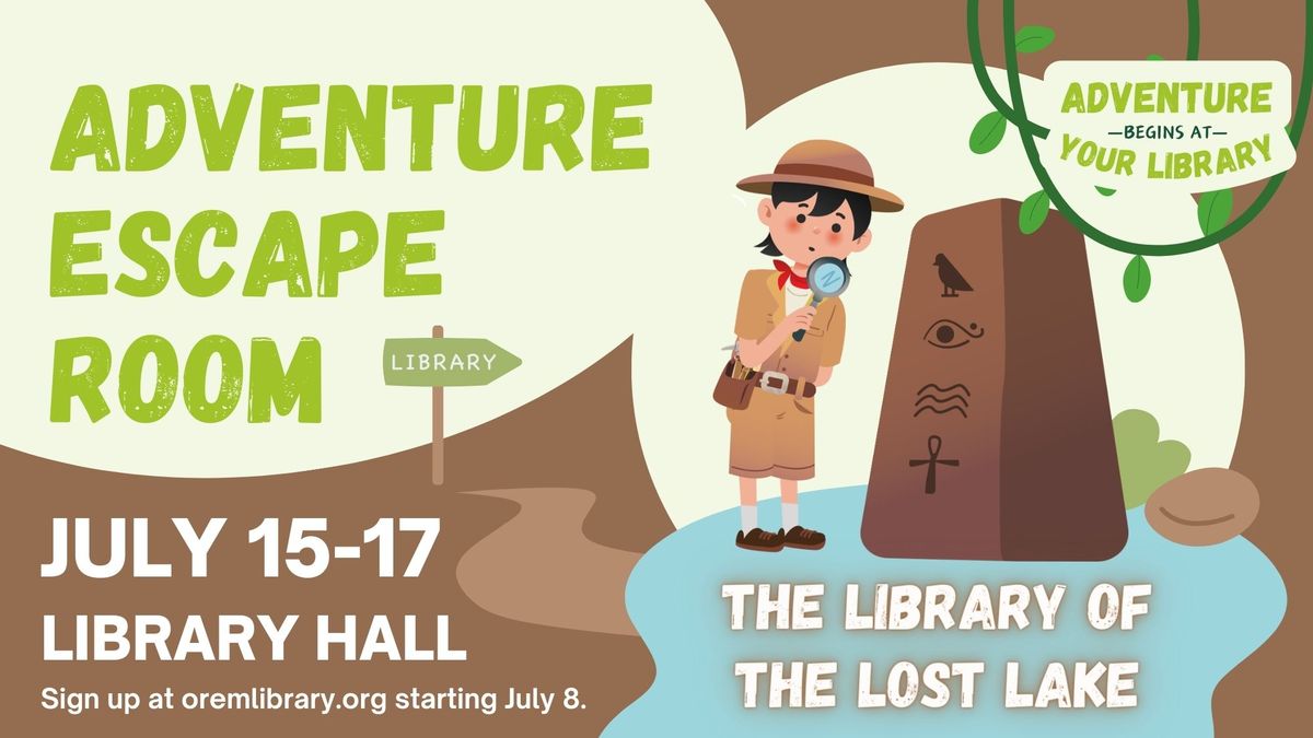 Adventure Escape Room: The Library of the Lost Lake